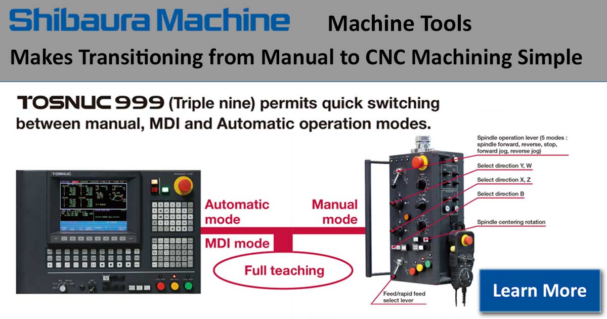 Shibaura Machine Computer Shibaura Machine Makes Transitioning from Manual to CNC Machining Simple